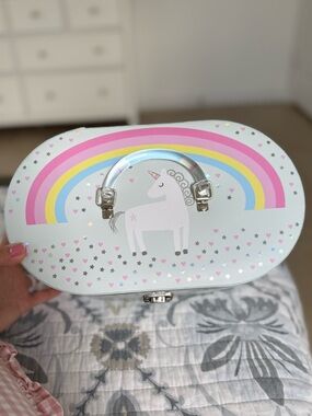 Unicorn Rainbow Vanity Case Jewelry Box